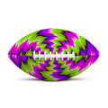 Green Vortex Moving Optical Illusion Rugby Ball