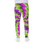 Green Vortex Moving Optical Illusion Scuba Joggers