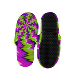 Green Vortex Moving Optical Illusion Slippers