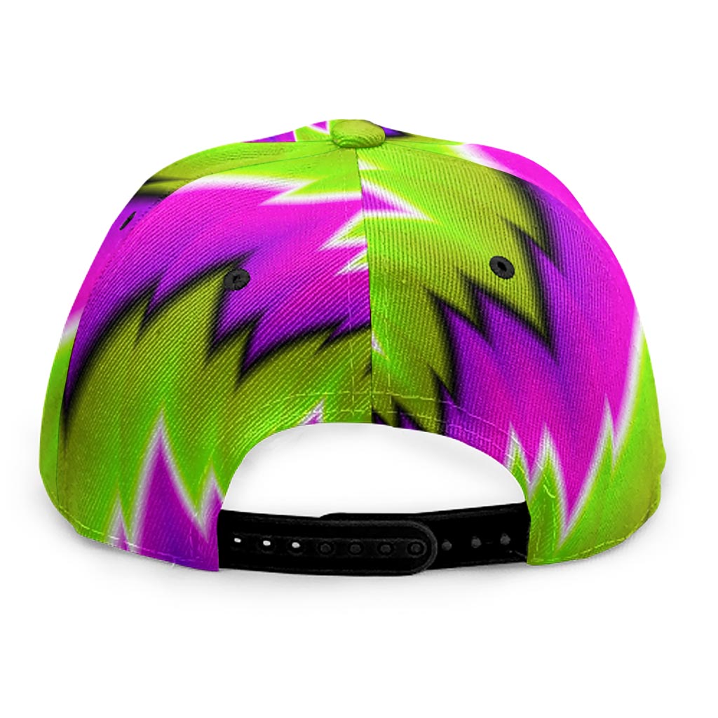 Green Vortex Moving Optical Illusion Snapback Cap