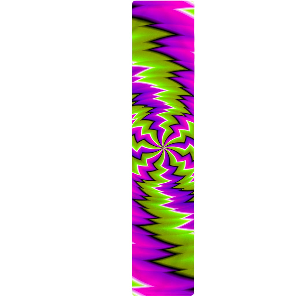 Green Vortex Moving Optical Illusion Table Runner