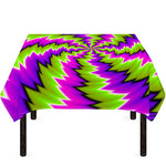 Green Vortex Moving Optical Illusion Tablecloth
