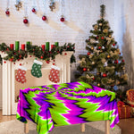 Green Vortex Moving Optical Illusion Tablecloth