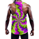 Green Vortex Moving Optical Illusion Training Tank Top