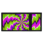 Green Vortex Moving Optical Illusion Trifold Wallet