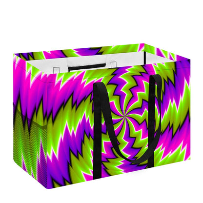 Green Vortex Moving Optical Illusion Utility Tote Bag