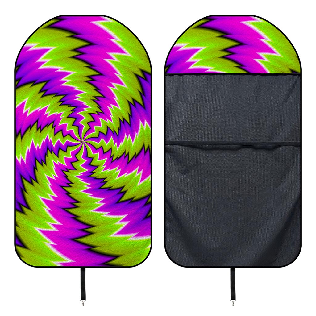 Green Vortex Moving Optical Illusion Waterproof Car Seat Cover