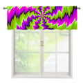Green Vortex Moving Optical Illusion Window Valance