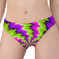 Green Vortex Moving Optical Illusion Women's Panties