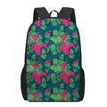 Green Walking Zombie Print 17 Inch Backpack