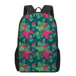 Green Walking Zombie Print 17 Inch Backpack