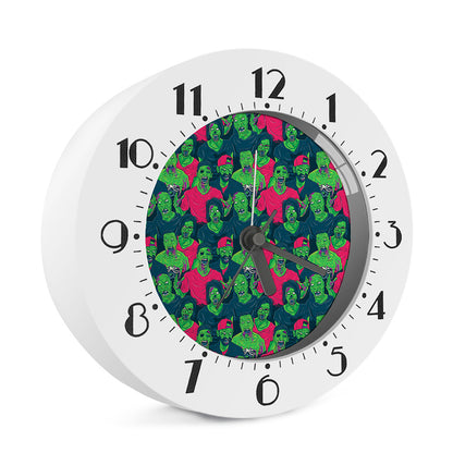 Green Walking Zombie Print Alarm Clock