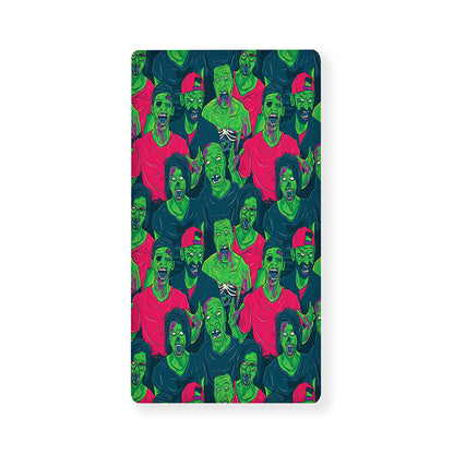 Green Walking Zombie Print Baby Crib Sheet