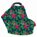 Green Walking Zombie Print Baby Seat Cover