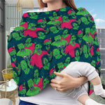 Green Walking Zombie Print Baby Seat Cover