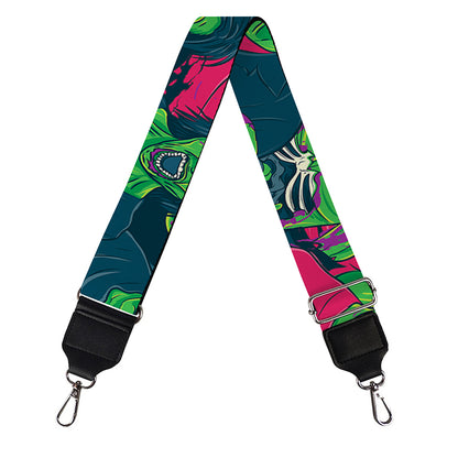 Green Walking Zombie Print Bag Strap