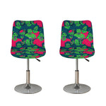 Green Walking Zombie Print Bar Stool Covers