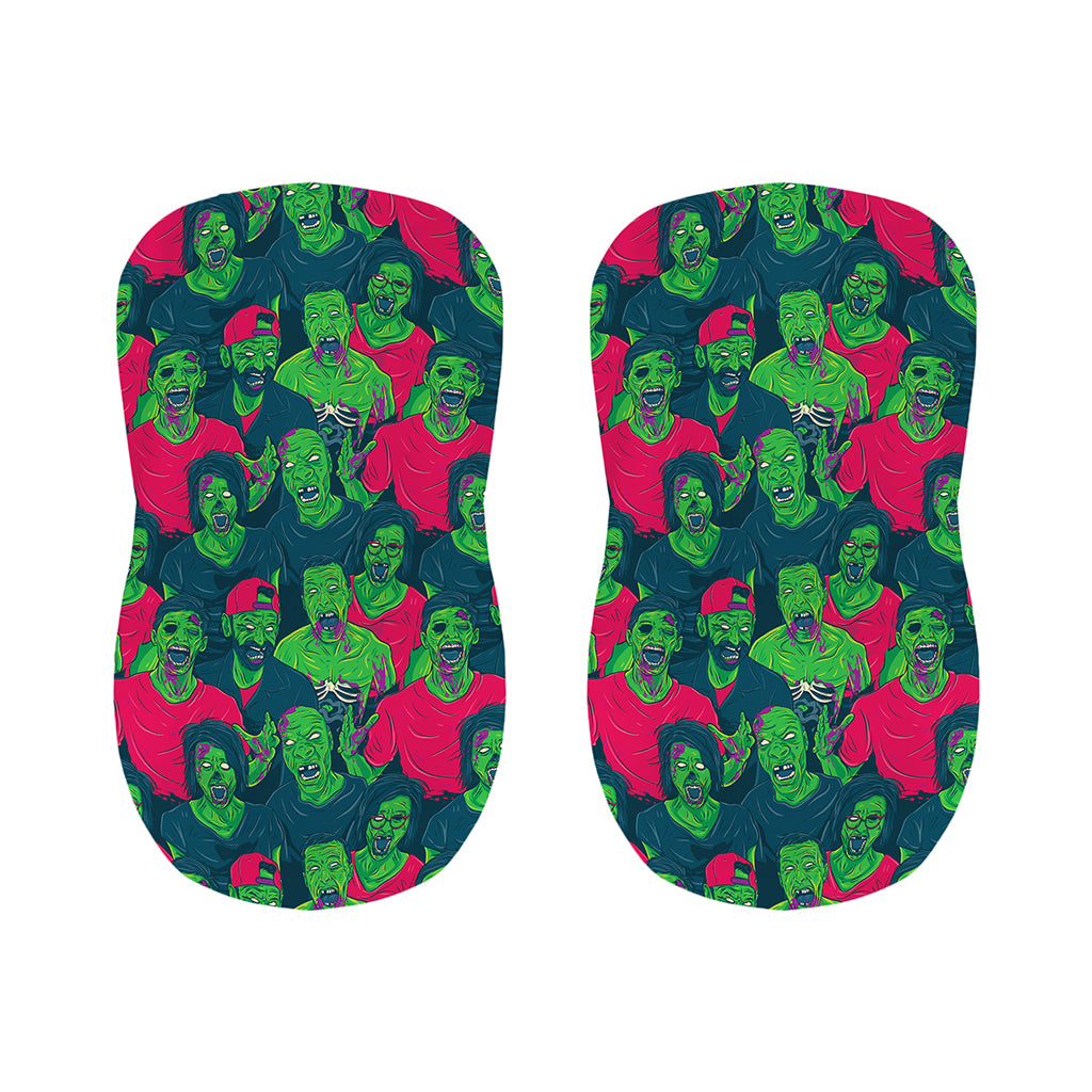 Green Walking Zombie Print Bar Stool Covers