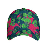 Green Walking Zombie Print Baseball Cap