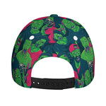 Green Walking Zombie Print Baseball Cap