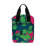 Green Walking Zombie Print Bible Tote Bag