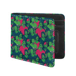 Green Walking Zombie Print Bifold Wallet