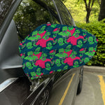 Green Walking Zombie Print Car Side Mirror Covers