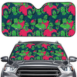 Green Walking Zombie Print Car Windshield Sun Shade