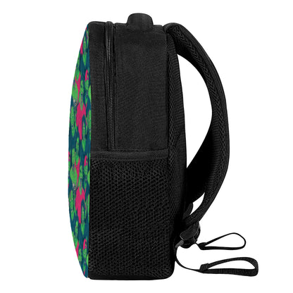 Green Walking Zombie Print Casual Backpack