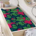 Green Walking Zombie Print Changing Pad Cover