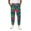 Green Walking Zombie Print Cotton Sweatpants