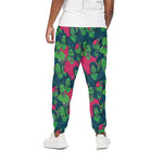 Green Walking Zombie Print Cotton Pants
