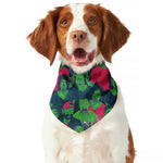 Green Walking Zombie Print Dog Bandana