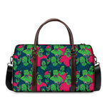 Green Walking Zombie Print Duffle Bag