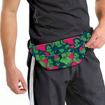 Green Walking Zombie Print Fanny Pack