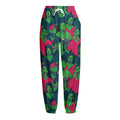 Green Walking Zombie Print Fleece Lined Knit Pants