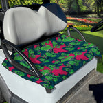 Green Walking Zombie Print Golf Cart Seat Cover