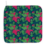 Green Walking Zombie Print Hand Towel