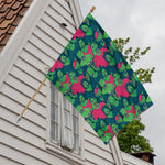 Green Walking Zombie Print House Flag