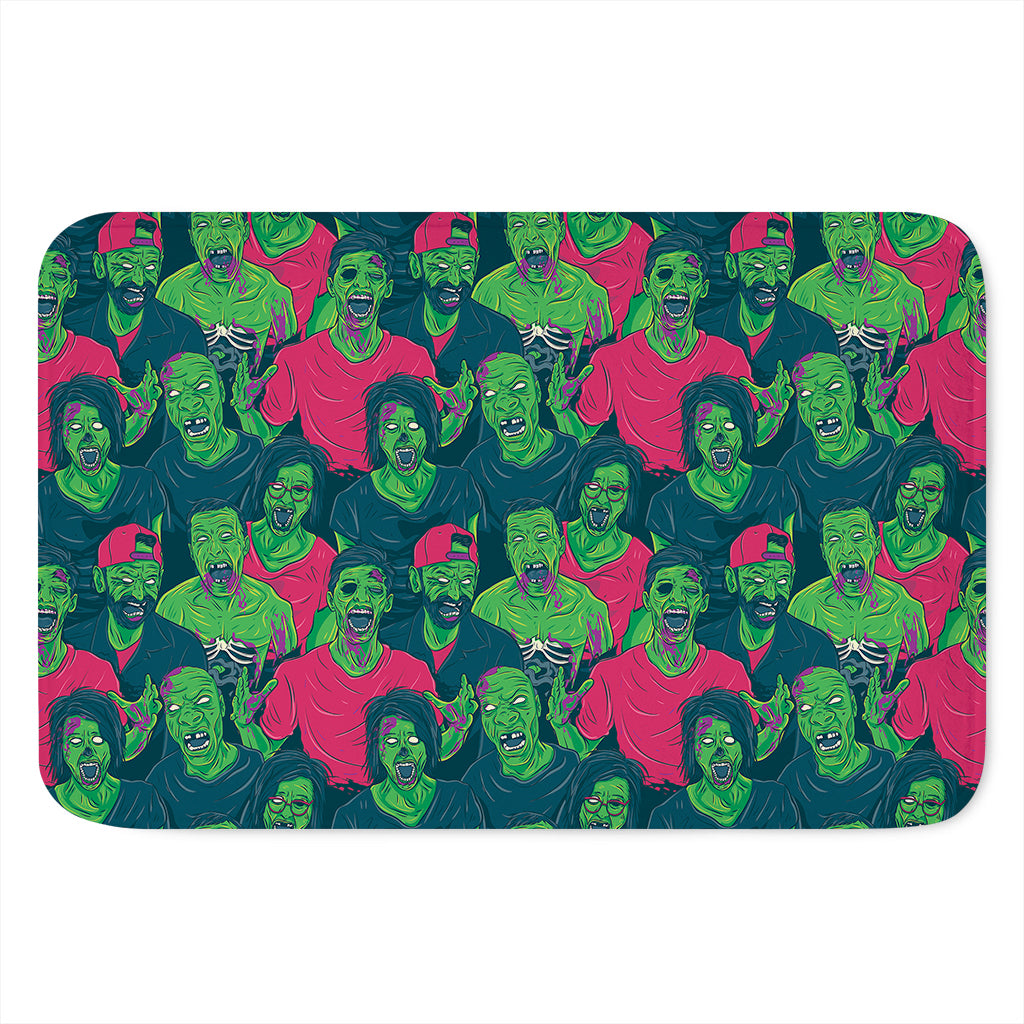 Green Walking Zombie Print Indoor Door Mat