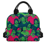Green Walking Zombie Print Insulated Lunch Bag