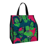 Green Walking Zombie Print Insulated Lunch Tote