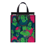 Green Walking Zombie Print Insulated Lunch Tote