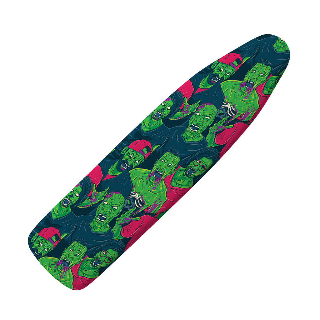 Green Walking Zombie Print Ironing Board Cover