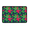 Green Walking Zombie Print Kitchen Mat