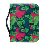 Green Walking Zombie Print Leather Bible Cover