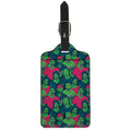 Green Walking Zombie Print Luggage Tag