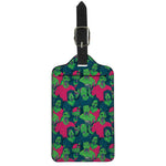 Green Walking Zombie Print Luggage Tag