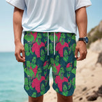 Green Walking Zombie Print Men's Cargo Shorts