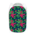 Green Walking Zombie Print Mesh Laundry Hamper